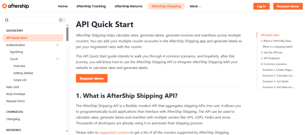 AfterShip Shipping API