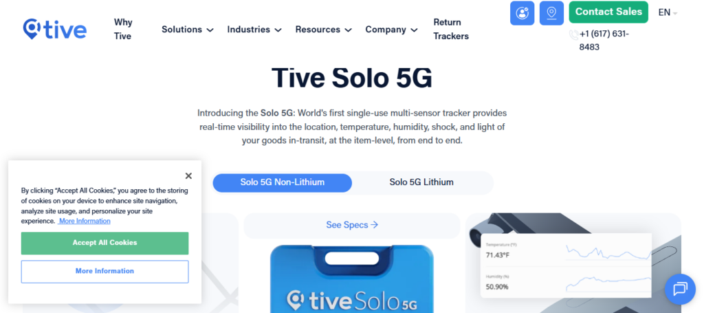 Tive Solo 5G Tracker