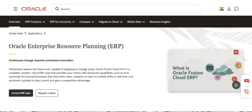 Oracle Cloud ERP