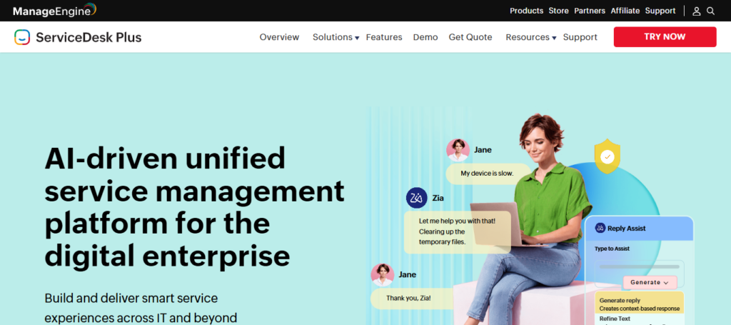 ManageEngine ServiceDesk Plus