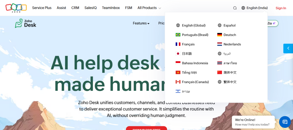 Zoho Desk
