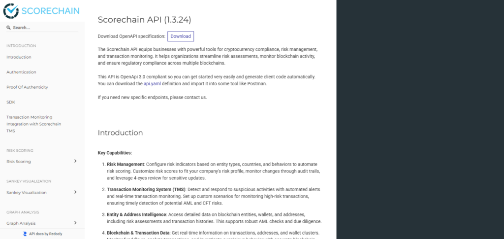 Scorechain API