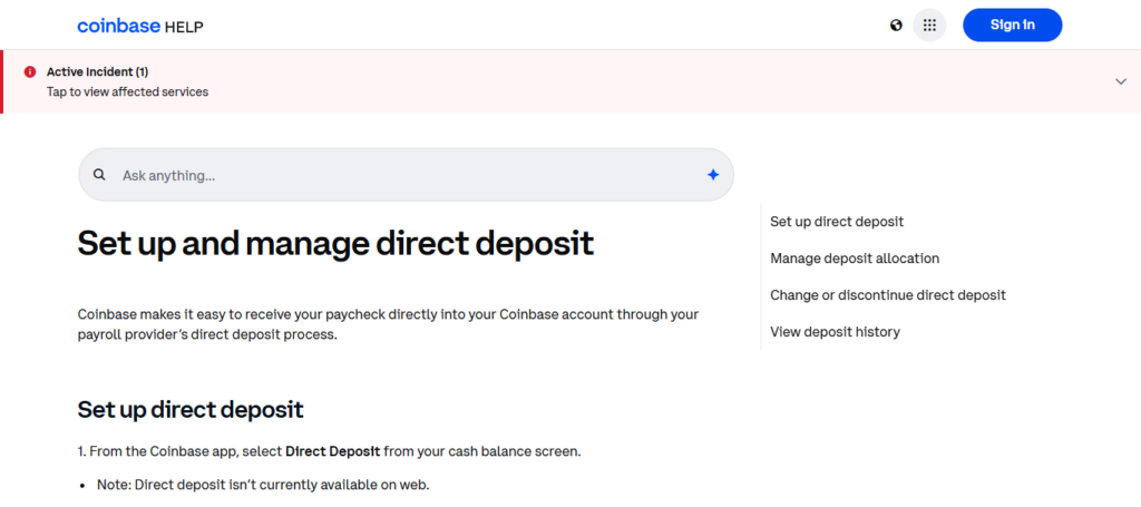 Coinbase Payroll
