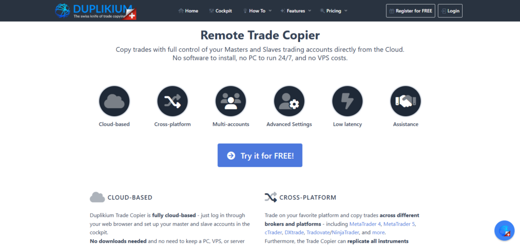 Remote Trade Copier