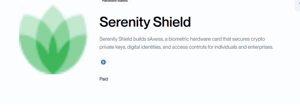 Serenity Shield sAxess
