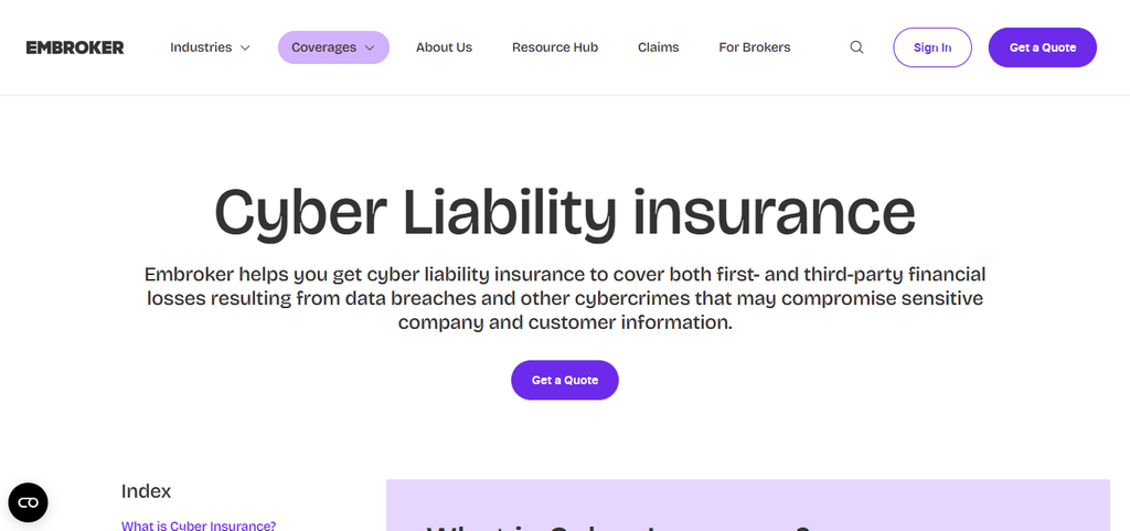 Embroker Cyber Insurance
