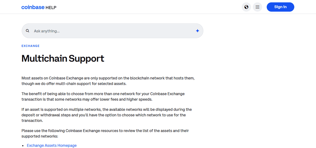 Multi-Chain Support