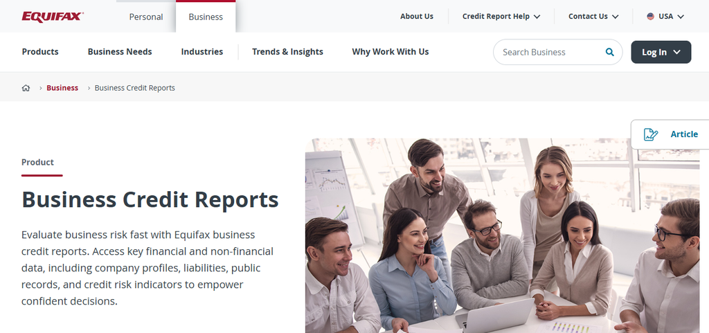 Equifax Business Credit Tools
