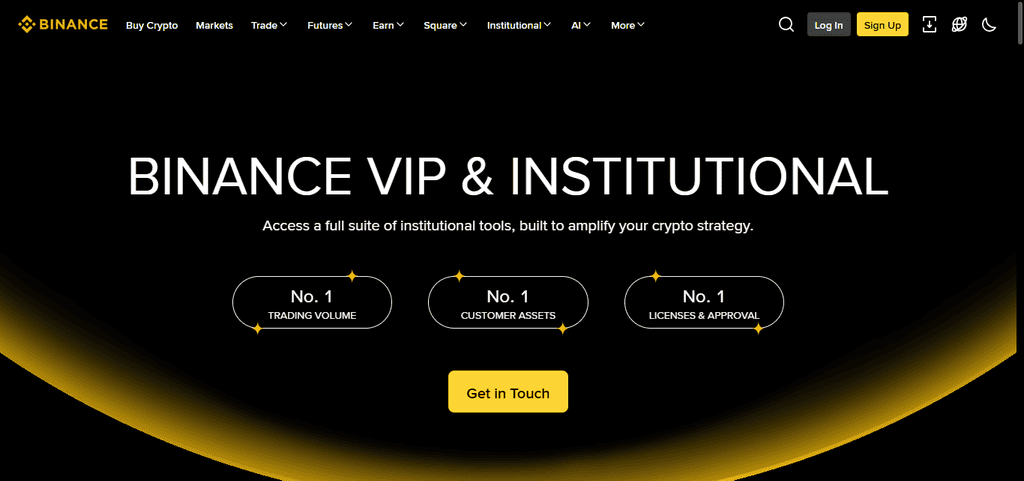 Binance Institutional
