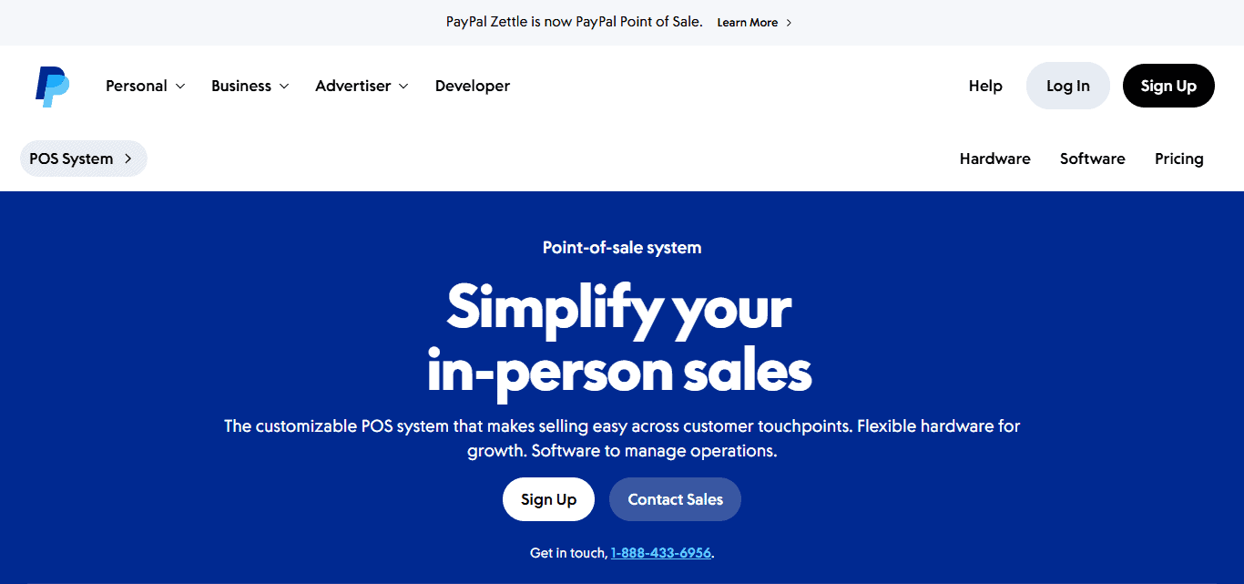 PayPal Point of Sale (formerly Zettle)