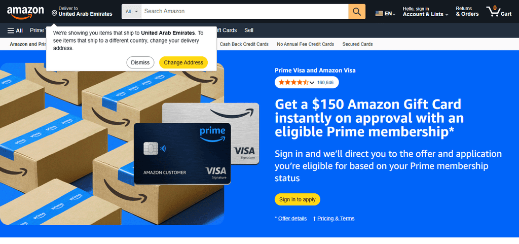 Amazon Prime Visa