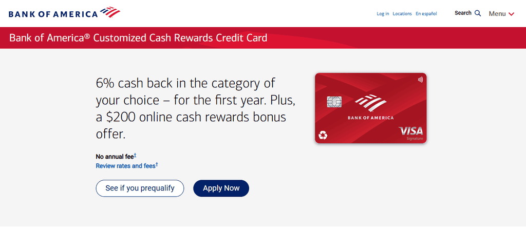 Bank of America® Customized Cash Rewards