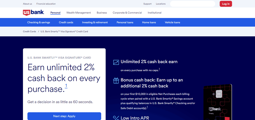 U.S. Bank Smartly™ Visa Signature® Card