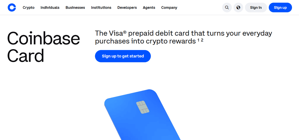 Coinbase Visa Debit Card