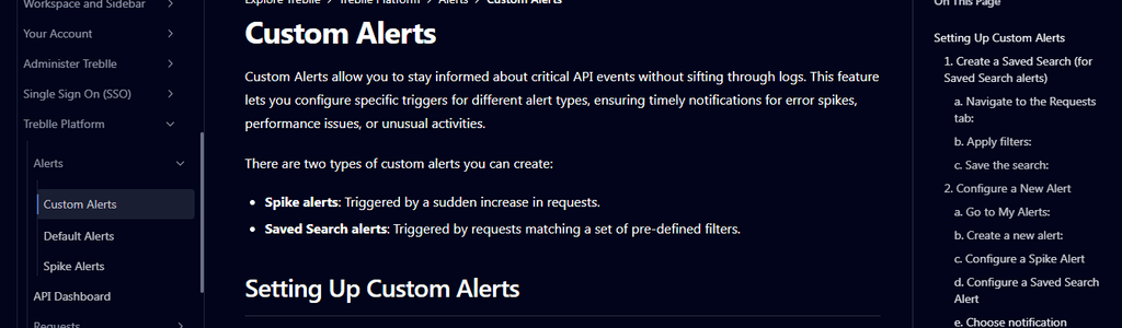 Custom Alerts